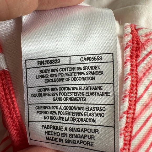 Nike Sports Bra Diagonal Striped Pullover Criss Cross Back Lined Size M (8-10) - Picture 11 of 12